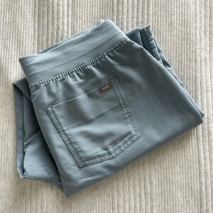 Figs: Dusty Blue Zamora High Waisted 2.0 Jogger Scrub Pants (Size XL Tall)